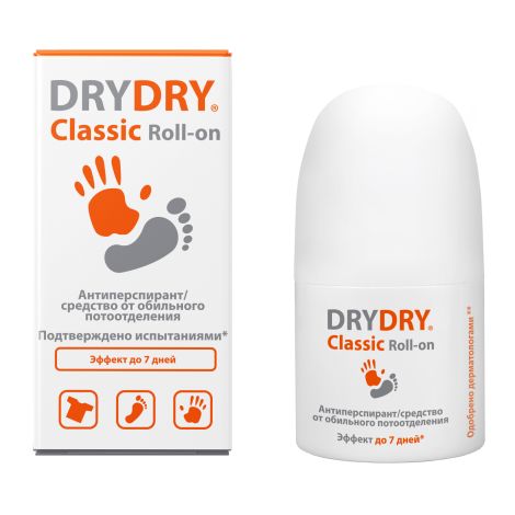 Драй Драй ДЕ Классик Ролл-он дезодорант-антиперспирант от обильного потоотделения флакон 35мл №5
