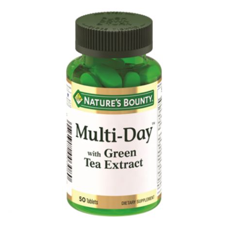 Нейчерз баунти мультидэй с экстрактом зеленого чая таблетки 1679мг № 50 БАД