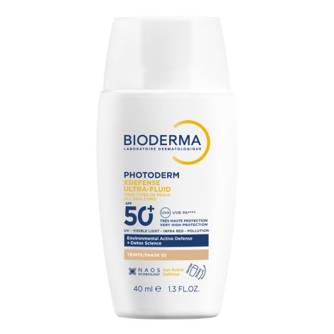 Биодерма Фотодерм иксдефенсе флюид солнцезащитный с тоном SPF50+ светлый оттенок фл. 40мл