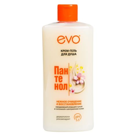 Эво Пантенол крем-гель для душа для сухой и чувствительной кожи флакон 400мл