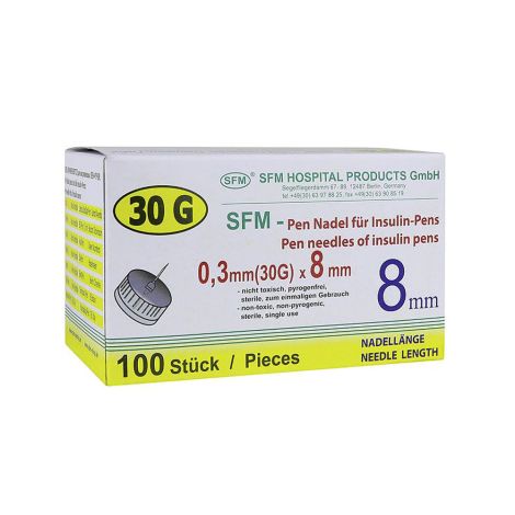 СФМ Иглы д/инсулин инжект/Пен ручек 0,30х8мм/30G №100