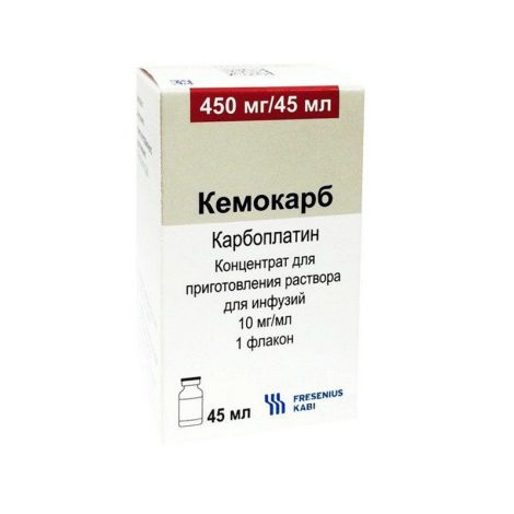 Кемокарб конц-т д/приг. р-ра д/инф. 10мг/мл фл. 45мл