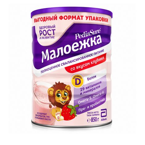 Педиашур малоежка клубника 850г