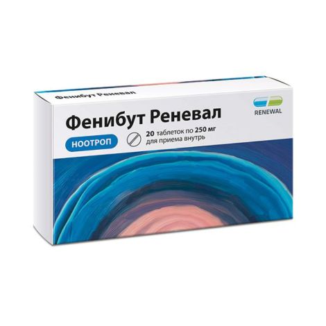 Фенибут Реневал таб. 250мг N20