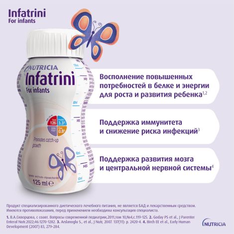 Нутриция Инфатрини смесь жидкая для энтерального питания 125мл №3