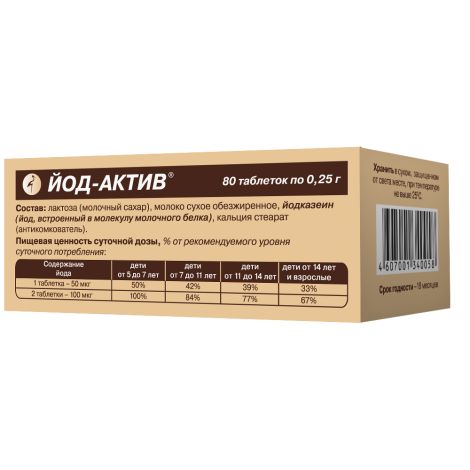 Йод-актив таблетки №80 №4