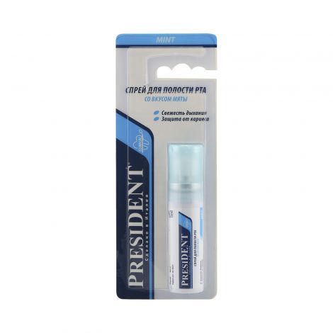ПрезиДент освежитель для полости рта спрей мята со спиртом 20мл