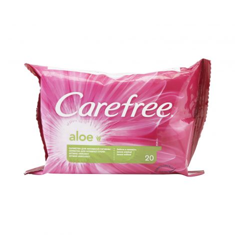 Кэфри салфетки для интимной гигиены алоэ №20 25230