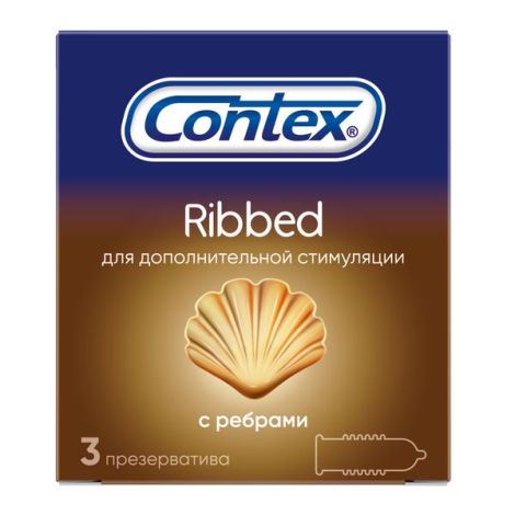 Контекс презервативы ребристые №3 №2
