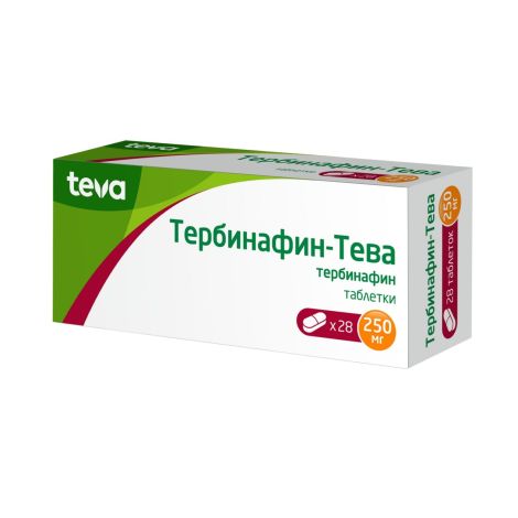 Тербинафин-Тева Таб. 250мг №28 – Купить В Аптеке По Цене 899,00.