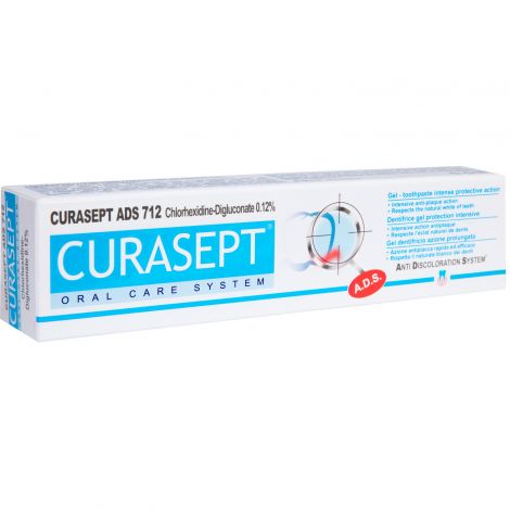 Курасепт паста зубная гелеобразная 0,12% хлоргексидин диклюконат 75мл ADS712 №2