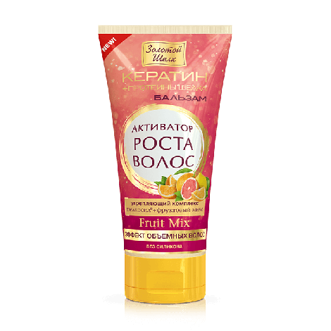 Золотой шелк бальзам для волос активатор роста для объема 170мл
