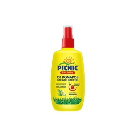 Пикник устройством Био Актив от комаров/клещей 120мл