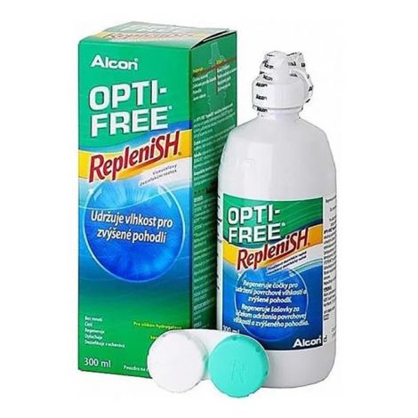 Опти-Фри Опти Фри Реплениш раствор для контактных линз 300мл+контейнер