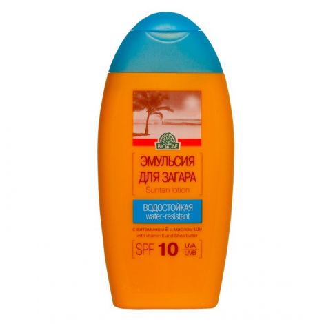 Биован эмульсия для тела для загара водостойкая SPF10 200мл