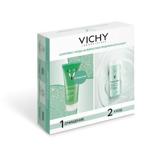 Виши Нормадерм набор преобращающий уход для лица 50мл+очищающий гель для умывания 100мл M9722100
