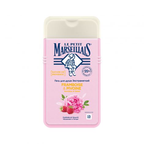 Маленький Марселец гель для душа малина/пион 250мл