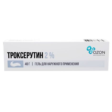 Троксерутин гель д/наруж.прим. 2% 40г