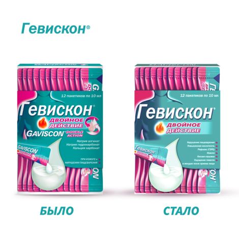 Гевискон Двойное Действие мята суспензия для приема внутрь 10мл №12 №4