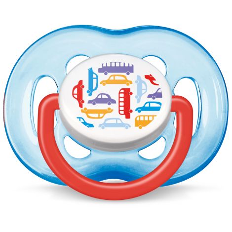 Филипс Авент пустышка силиконовая Дизайн 6-18мес для мальчиков № 1 86124