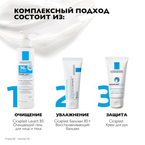 Ля Рош-Позе Цикапласт Майнс Восстанавливающий увлажняющий крем-барьер для рук с ниацинамидом 50мл №7