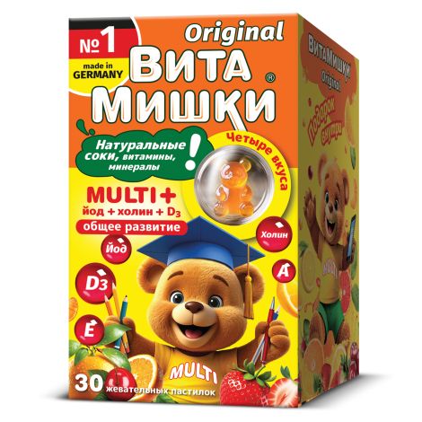 ВитаМишки Мульти плюс пастилки жевательные №30