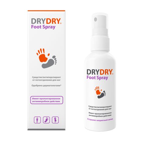 Драй Драй ДЕ средство для ног Фут Спрей от потоотделения 100мл №5
