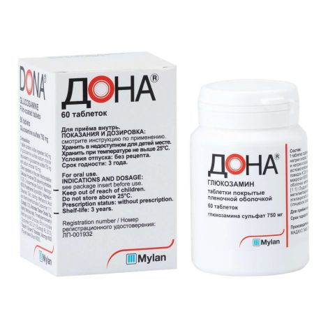 Дона таблетки покрытые пленочной оболочкой 750мг №60 №2