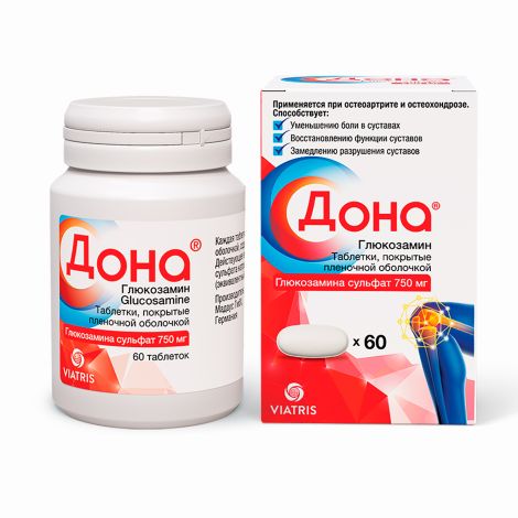 Дона таблетки покрытые пленочной оболочкой 750мг №60 №2