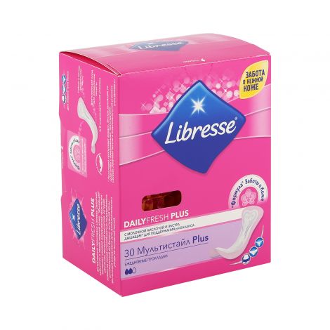 Либресс прокладки ежедневные Дэйлифреш ПЛЮС Мультистайл №30