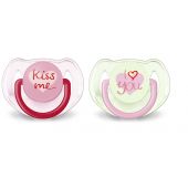 Филипс Авент пустышка Кисс ми силиконовая 6-18мес № 2 86177 №2