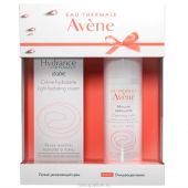 Авен набор Гидранс Оптималь Лежер крем для лица увлажняющий 40мл+Пенка очищающая 50мл №2