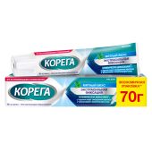 Корега крем для фиксации зубных протезов экстра сильный мята 70мл