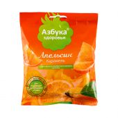Азбука Здоровья леденцы без сахара с натуральным соком Апельсин 50г