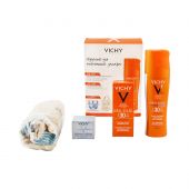 Виши Капиталь Идеал Солей набор спрей д/тела SPF30 200мл+Эмульсия д/лица SPF30 50мл+Аквалия Термаль крем д/лица 15мл (VRU04532) (VRU04532)