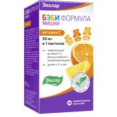 Беби формула Мишки Витамин С паст.жев. 2,5г №30