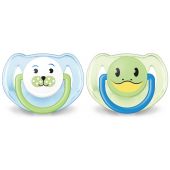 Авент пустышка Классик Животные от 6 до 18мес. для мальчиков №2 SCF182/14