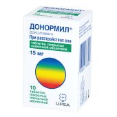 Донормил таблетки покрытые пленочной оболочкой 15мг №10 №2