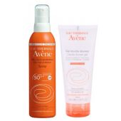 Авен набор спрей солнцезащитный SPF50 200мл+гель для душа 100мл