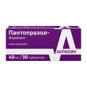 Пантопразол-Акрихин таб.п/о раствор./кишечн. 40мг №30