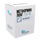 Метформин Лонг таб. с пролонг. высв. 750мг №60 №3