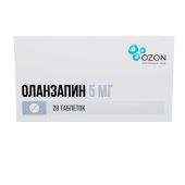Оланзапин таб.п/о плен. 5мг №28 №2