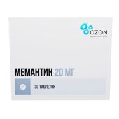 Мемантин таб.п/о плен. 20мг №30