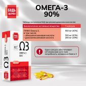 Будь Здоров! Омега-3 90% капсулы №30 №6