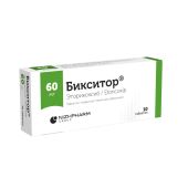 Бикситор таблетки покрытые оболочкой пленочной 60мг № 10 №2