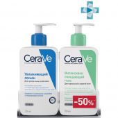 ЦераВе набор лосьон для лица/тела увл.236мл+гель для норм/жирной кожи интенсивно очищ.236мл