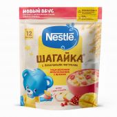 Нестле Шагайка Мультизлаковая Яблоко/Манго/Гранат фруктовые кусочки 190г