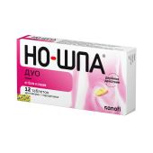 Но-шпа Дуо таблетки 40мг+500мг № 12 №3