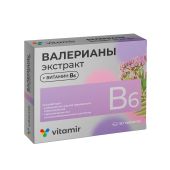 Валерианы экстракт 20мг+В6 таб.п/о плен. №50