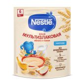 Нестле каша молочная мультизлаковая с яблоком и бананом 6 мес+ 200г